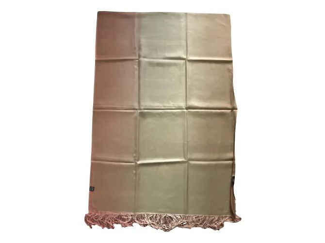Autre Marque Stola Jim Thomson in seta e lana rosa beige grigio