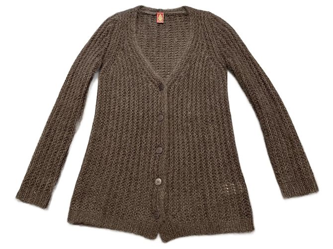 Dondup Cardigan Braun Mohair