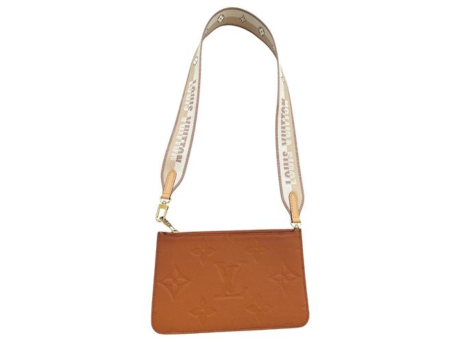 Pochette Louis Vuitton Cuir Marron Cognac