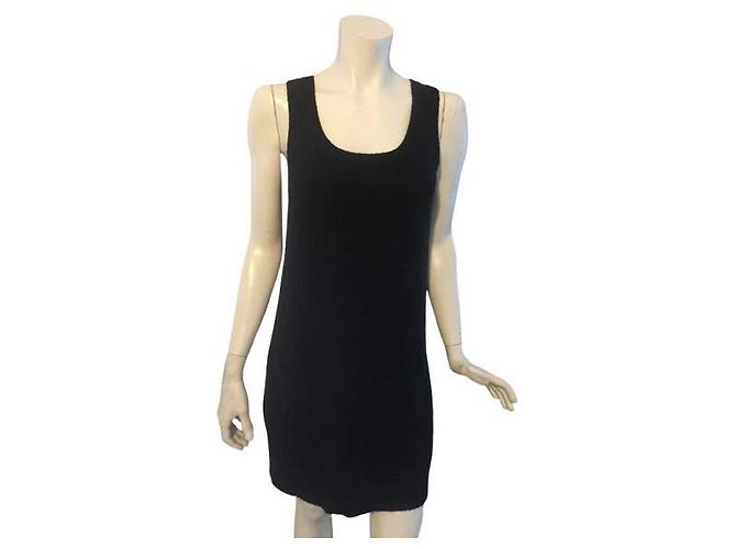 See by Chloé Kleid aus Wolle Schwarz