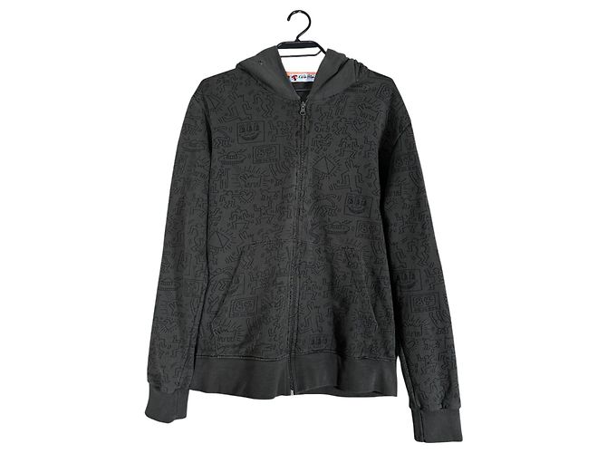 Autre Marque Felpa con cappuccio Keith Haring Verde Cotone M