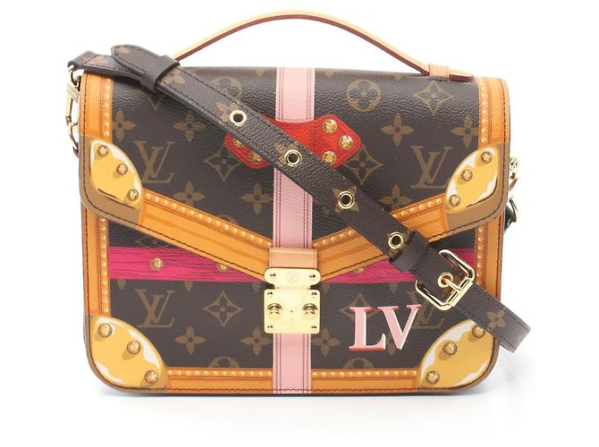 Borsa Pochette Metis Summer Trunk M43628 di Louis Vuitton Marrone