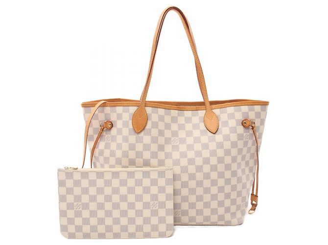 Louis Vuitton Neverfull MM Tote Bag N40604 White