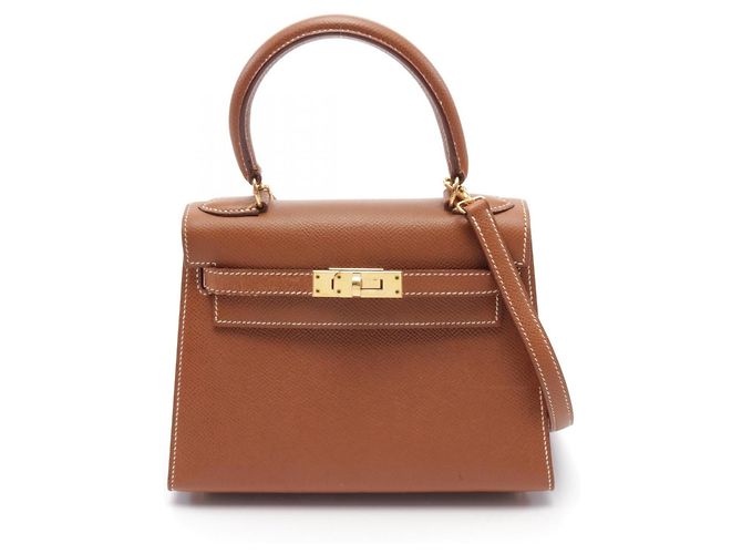 Hermès Bolsa Hermes Mini Kelly marrom