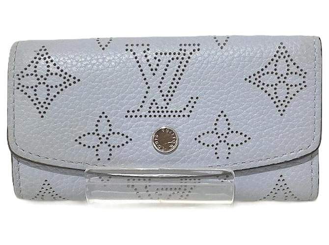 Louis Vuitton Mahina Multicles 4 Key Case M81706 Blue Cloth  ref.1901316