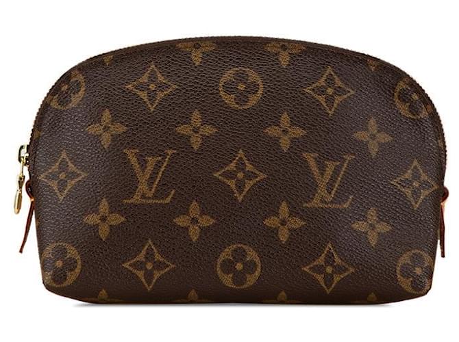 Louis Vuitton Monogram Cosmetic Pouch Brown Cloth  ref.1901680