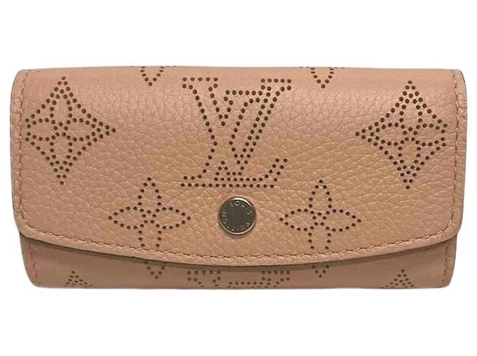 Louis Vuitton Monogram Mahina Key Case M64056 Pink Cloth  ref.1902341