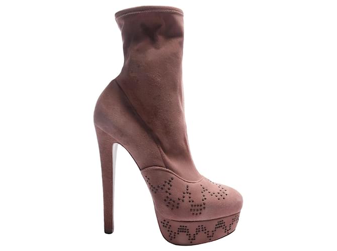 Autre Marque Ankle Boots Pink Deerskin  ref.1903376
