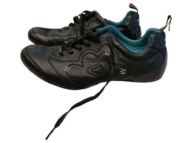 Kenzo baskets à lacets cuir noir