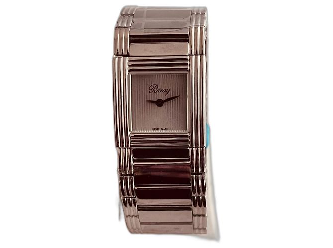 Reloj Poiray My First Cuff de acero Plata
