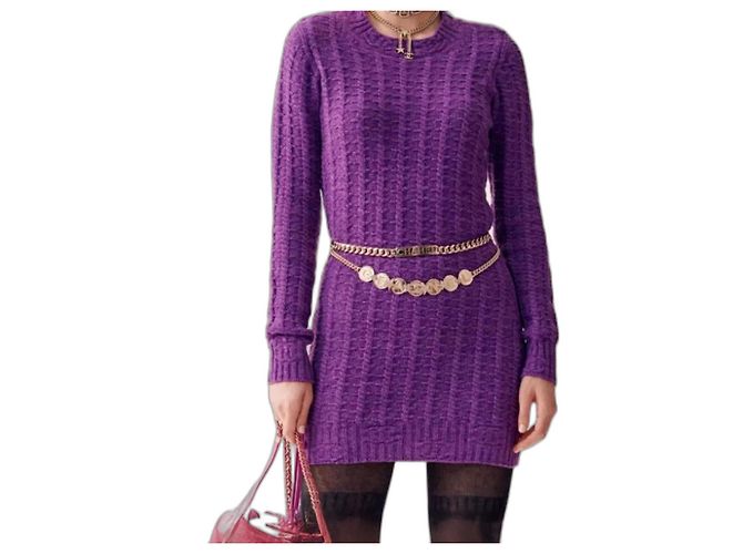 Chanel Maille Violette Dress Purple