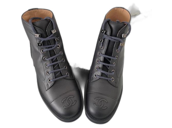 Chanel Boots Blue