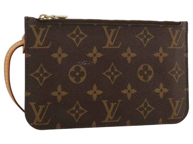 LOUIS VUITTON Monogram Neverfull PM Pouch LV Auth 101646 Monograma