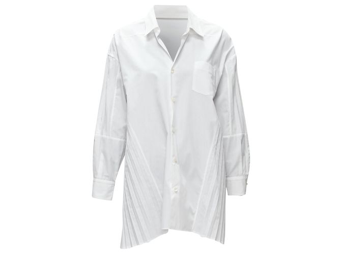 Junya Watanabe Tunika-Shirt mit Falten an der Seite