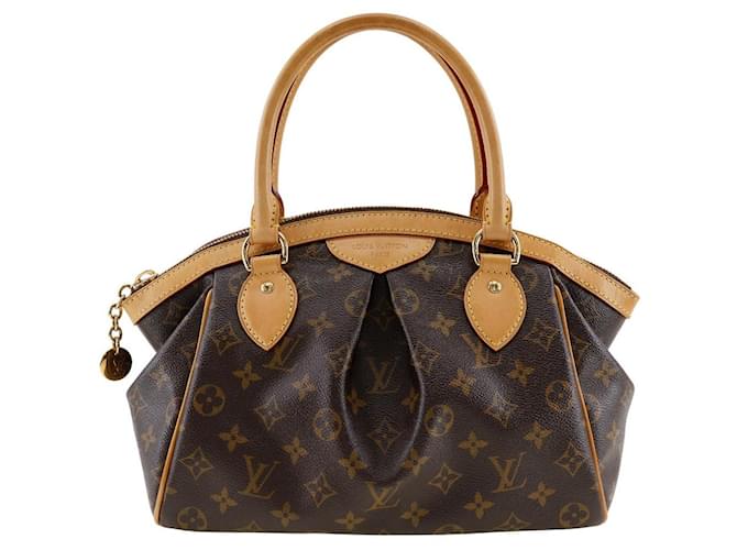 Louis Vuitton Tivoli PM Monogram Handbag M40143 Brown Cloth  ref.1904954