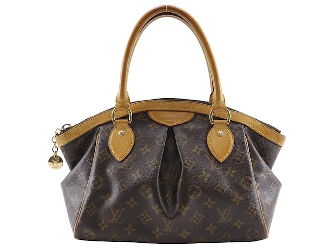 Louis Vuitton Tivoli PM Monogram Handbag M40143 Brown Cloth  ref.1905007
