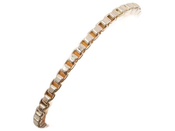 Tiffany & Co Pulseira de prata veneziana 925 Tiffany Metálico Metal  ref.1905020