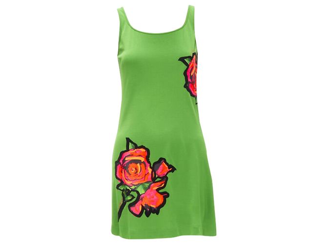 Vestido mini Graffiti Pop Rose Louis Vuitton Verde