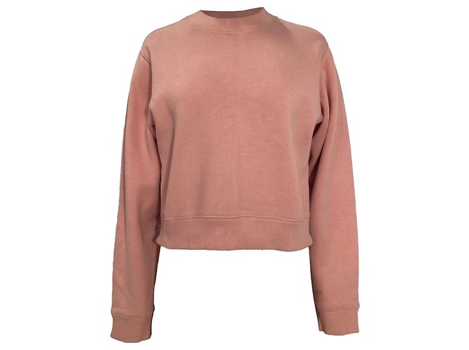 Suéter de cuello redondo Acne Studios en algodón rosa Castaño