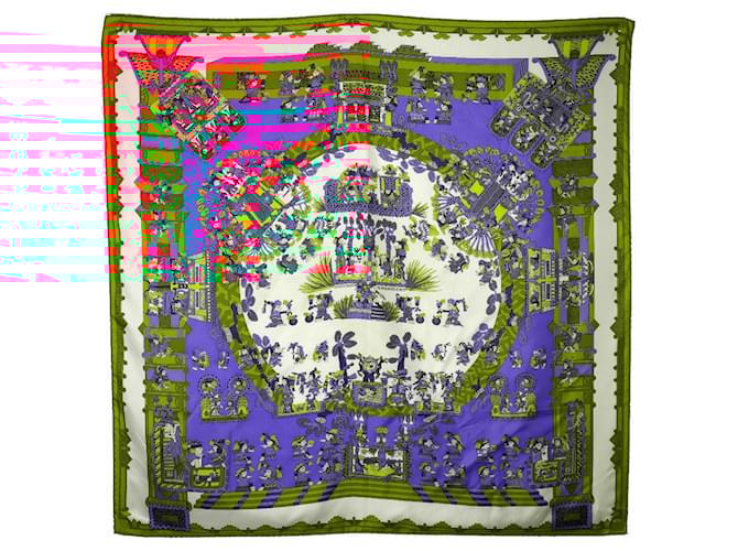 Hermès Hermes Silk Scarf Astres et Soleils Blue  ref.1905300