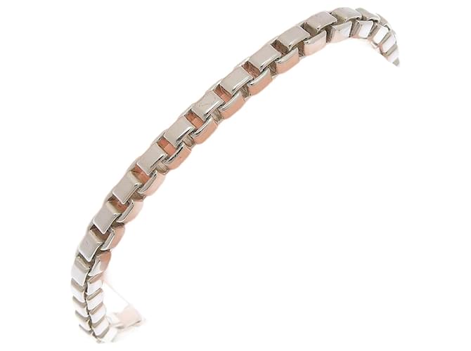 Tiffany & Co Pulseira de prata veneziana 925 Tiffany Metálico Metal  ref.1905306