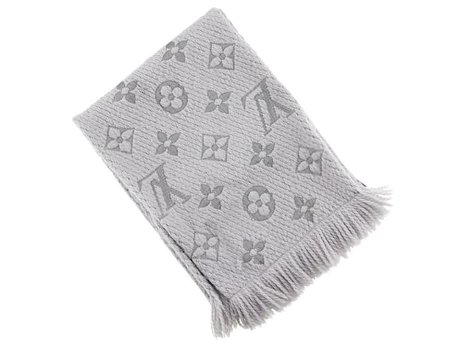 Louis Vuitton Wool Logomania Scarf M74742 Grey  ref.1906150