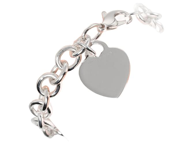Pulseira de coração em prata 925 da Tiffany & Co Metálico Metal  ref.1906420
