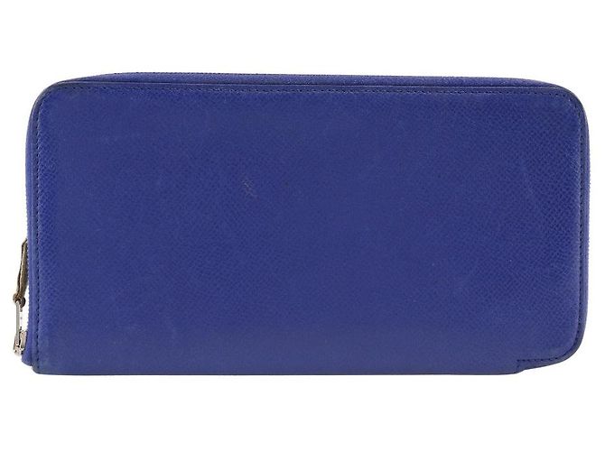 Hermès Cartera Larga de Seda Azap Hermes Azul