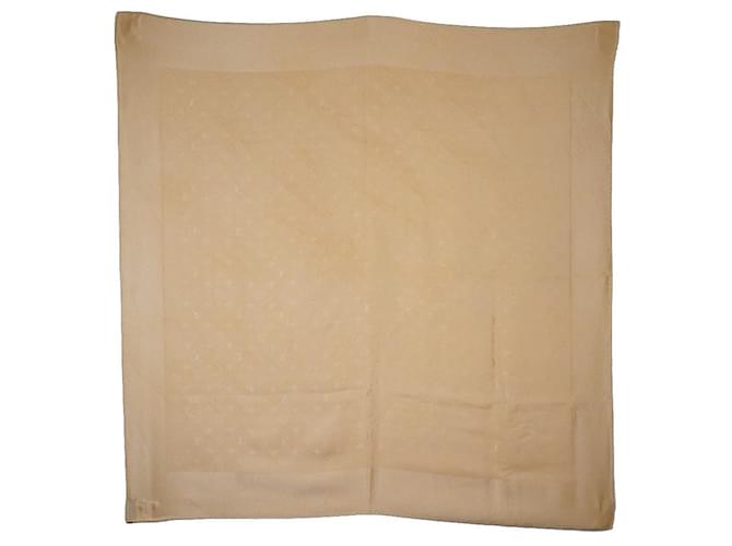 Louis Vuitton Silk Scarf Brown Beige  ref.1906441