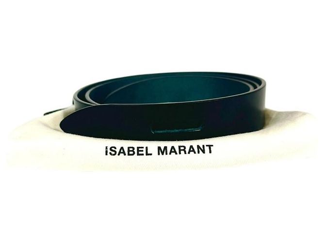 Cinto de couro de vaca Lecce ISABEL MARANT Preto Azul