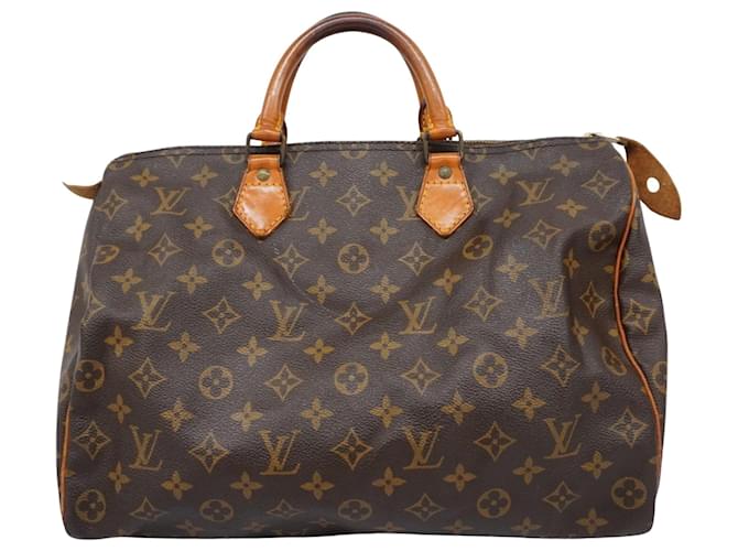 Louis Vuitton Speedy 35 Brown Cloth  ref.1906661