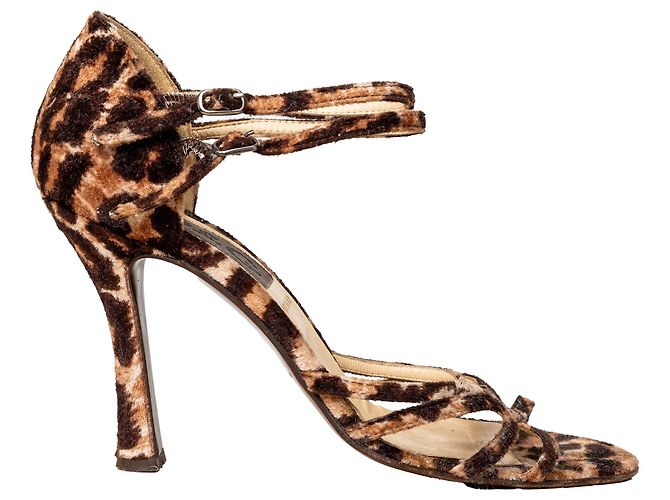Tacchi a strappo con stampa animale Dolce & Gabbana