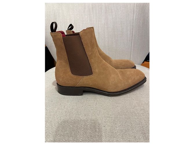ALEXANDER MCQUEEN Boots T.EU 40 Suede Camel