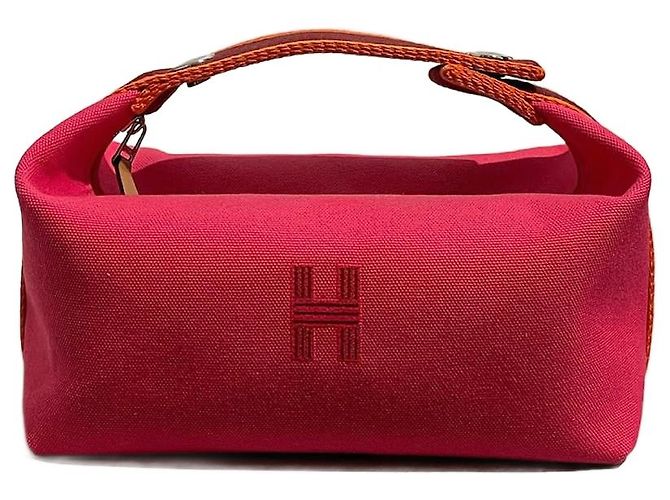 Hermès Bolsos de viaje HERMES T. Algodón Rosa