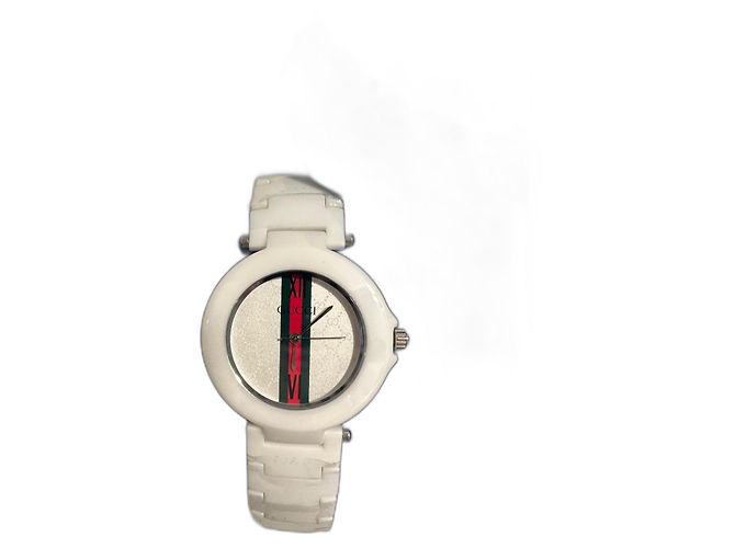 Reloj Gucci de cerámica blanco