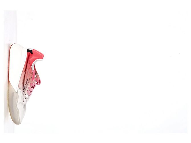 Stella Mc Cartney Tênis Loop Ombre Stella McCartney em poliéster rosa e branco