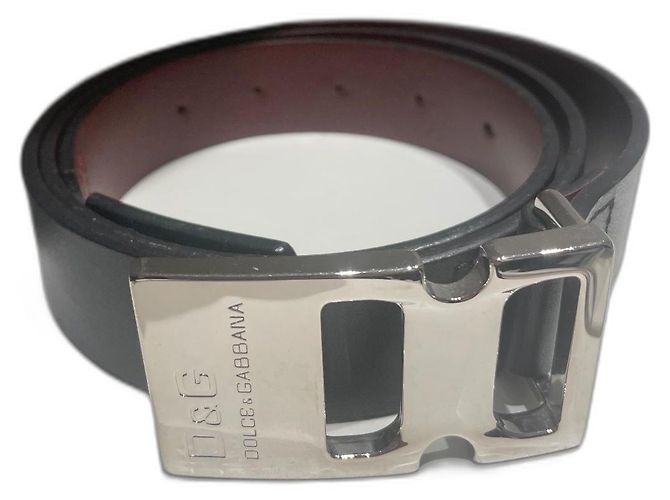 Cinturón Dolce & Gabbana de cuero negro