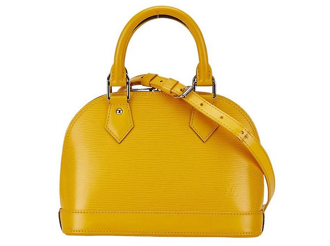Louis Vuitton Alma BB Leather Handbag M40866 Yellow