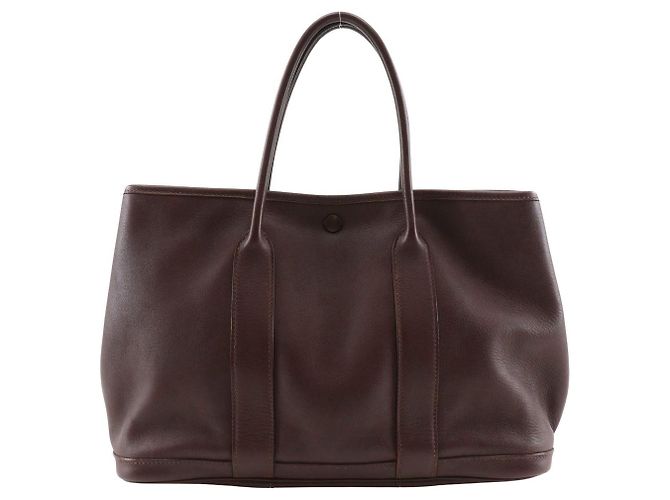 Hermès Hermes Garden Party 30 TPM Handbag Brown Leather