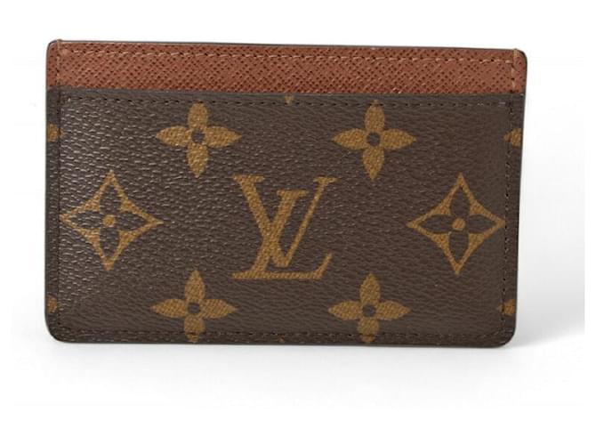 Louis Vuitton Monogram Card Case M61733 Brown Cloth  ref.1908319