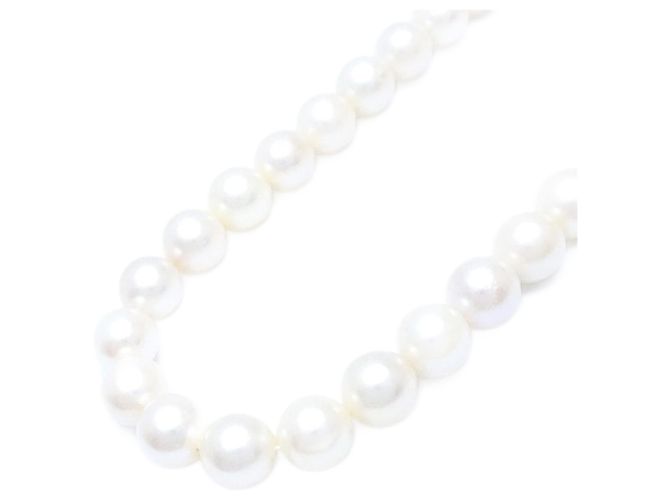 Autre Marque Collar de Perlas Akoya Plata 7,5-8mm