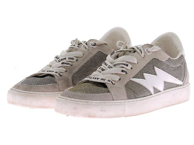 ZADIG & VOLTAIRE Sneakers T.EU 37 Leder Silber