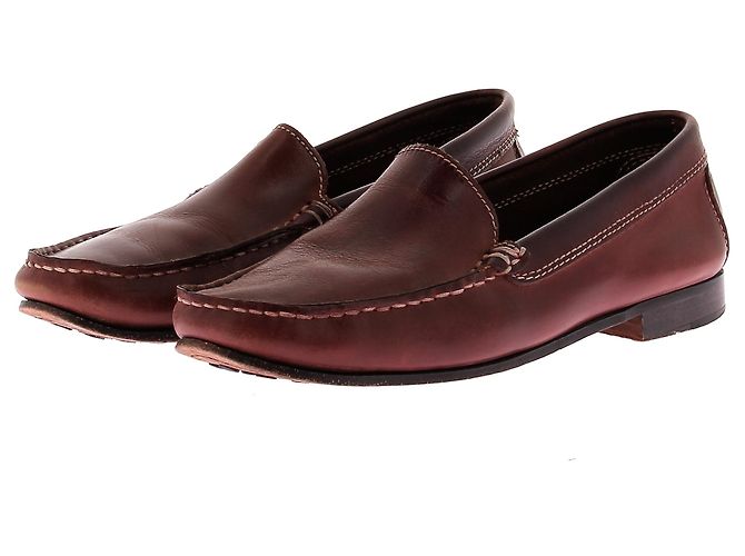 Autre Marque NON SIGNE / UNSIGNED Flats T.EU 37 Leather Dark red