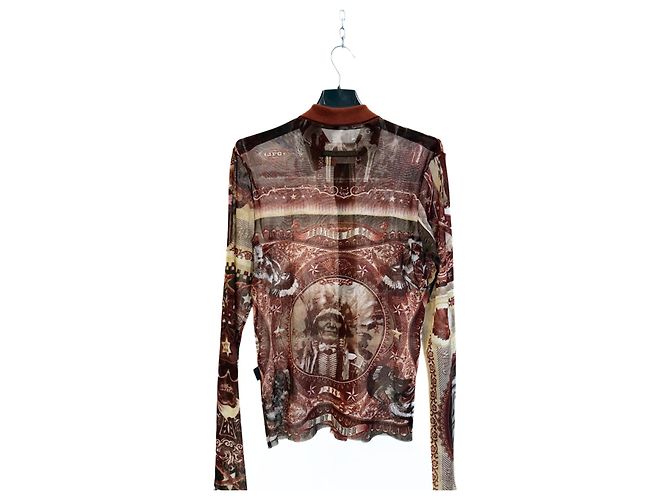 TOP MESH NATIVE AMERICANO DI JEAN PAUL GAULTIER