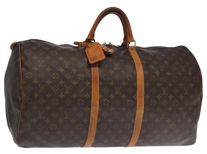 LOUIS VUITTON Monogram Keepall 60 Sac de Boston M41422 LV Auth 101788 Monogramme