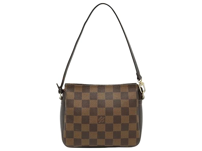 Louis Vuitton Trousse makeup Brown Cloth  ref.1909387