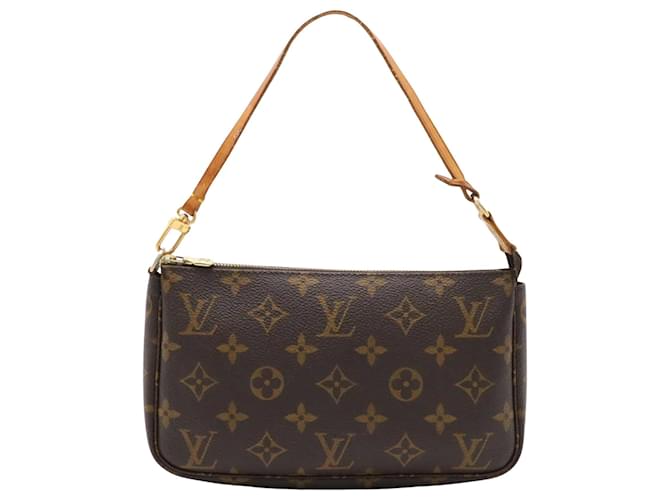 Louis Vuitton Pochette Accessoire Brown Cloth  ref.1909394