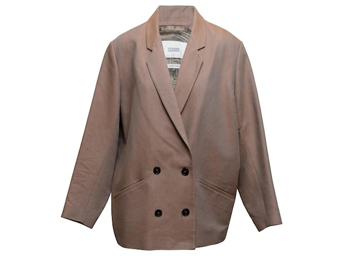 Autre Marque NON SIGNE / UNSIGNED Jackets T.International M Synthetic Brown  ref.1909455