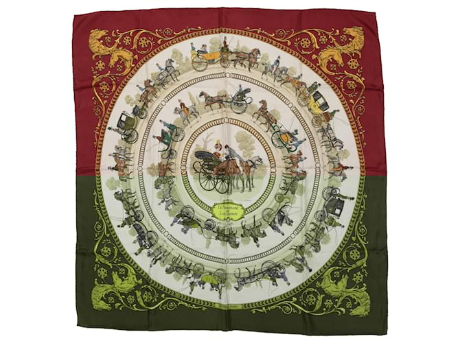 Hermès HERMES Scarves T.  Silk Red  ref.1909494