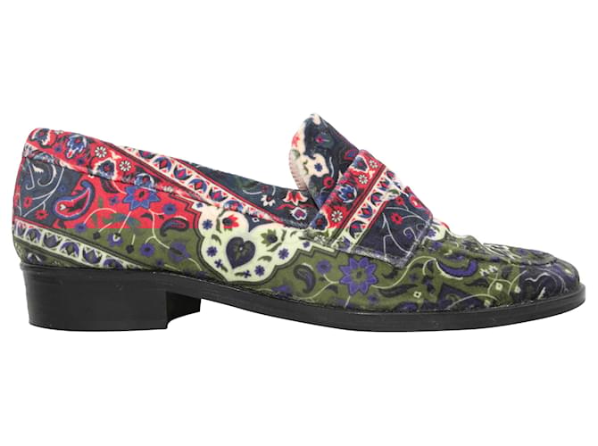 Autre Marque NON SIGNE / UNSIGNED Flats T.EU 40 Velvet Red  ref.1909648